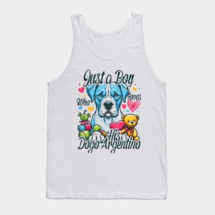 How a Boy and His Dogo Argentino Became Best Friends Tank Top